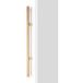 Viefe KUMO WOOD BIG en bois et aluminium, chêne + doré brossé - 320 mm - Double face (1 paire)
