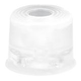 WAGNER VULKANO SMALL vloer- en wanddeurstopper - Ø 35 x 25 mm, massief rubber, transparant, schroefbaar - Made in DE - 15523021