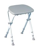 Homecraft Sherwood Opvouwbare standaard kruk, in hoogte verstelbare douche- en badkamerrek, douche-hulp voor ouders, voor iedereen die met de hand kan worden gebruikt