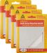 Deltafix Anti-krasvilt - 4x knipvel - blanc - 90 x 100 mm - rectangle - auto-adhésif - feutre de protection pour meubles