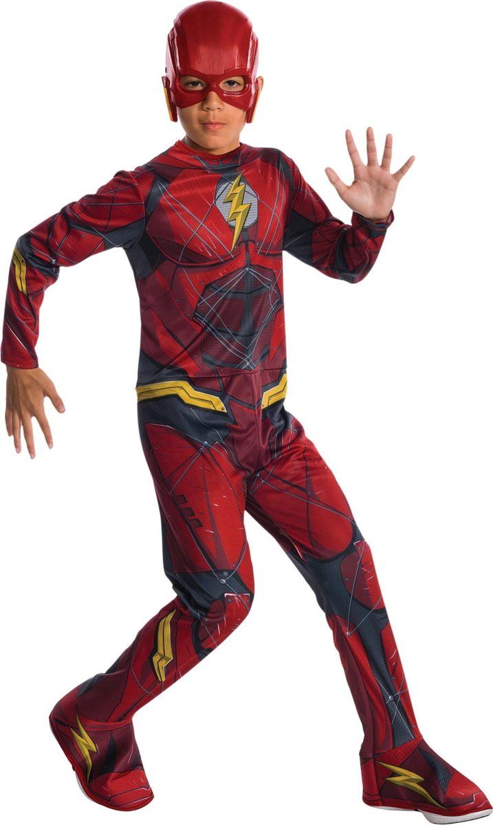 Rubie's The Flash Verkleedpak Kind Justice League Maat 152-164 - Rood