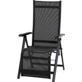 Siena Garden Tesoro Relax M29538 Chaise de jardin Aluminium, Plastique anthracite (mat), noir, argent