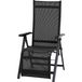Siena Garden Tesoro Relax M29538 Chaise de jardin Aluminium, Plastique anthracite (mat), noir, argent