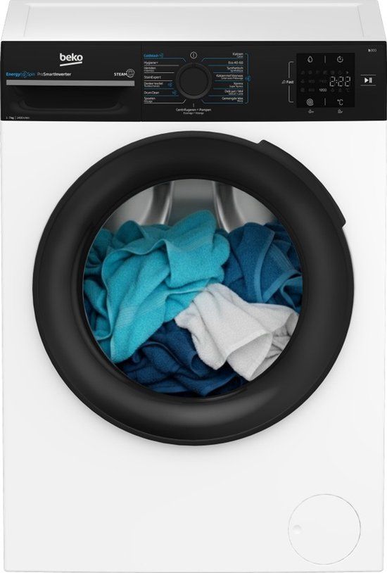 Beko BM3WFT3841B1 - EnergySpin - Wasmachine - 8 kg - Wit - 1400 rpm - Energieklasse A