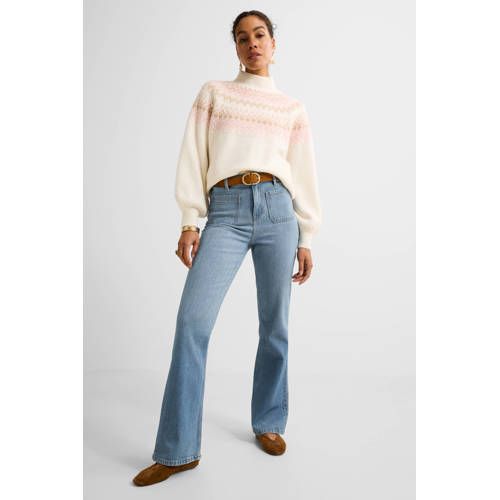 Ruby light blue high waist flared jeans