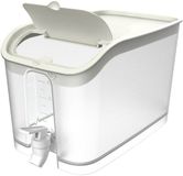 EDA Robinet distributeur de boissons / eau - 5 litres - plastique - 18 x 28 cm - distributeur de boissons pour réfrigérateur