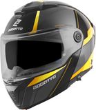 Bogotto FF404 Ezion Systeemhelm Zwart/Grijs/Geel Maat S