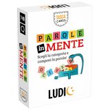 LUDIC – Taskaarten woorden in geest - Kies de categorie en vorm het woord | Zakspel, lexicon en logica uitdagingen, gezelschapsspellen 7-99 jaar, voor kinderen, tieners, volwassenen, gezinnen