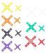 Jeu de bobines de fil à broder, 14 pièces, 7 couleurs, 2 tailles, en plastique, pour la broderie au point de croix et les travaux manuels