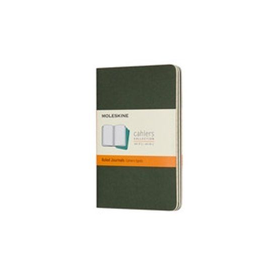 Moleskine Cahier Journals - Pocket - Lined - Green - Set of 3