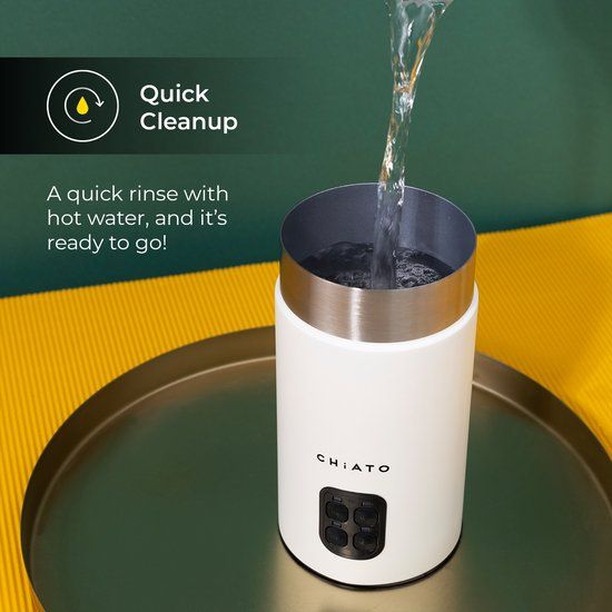 CHiATO milkPLAY Elektrische melkopschuimer - Wit