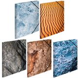 HERMA assortiment hoekspanmappen 'Nature', karton, DIN A4