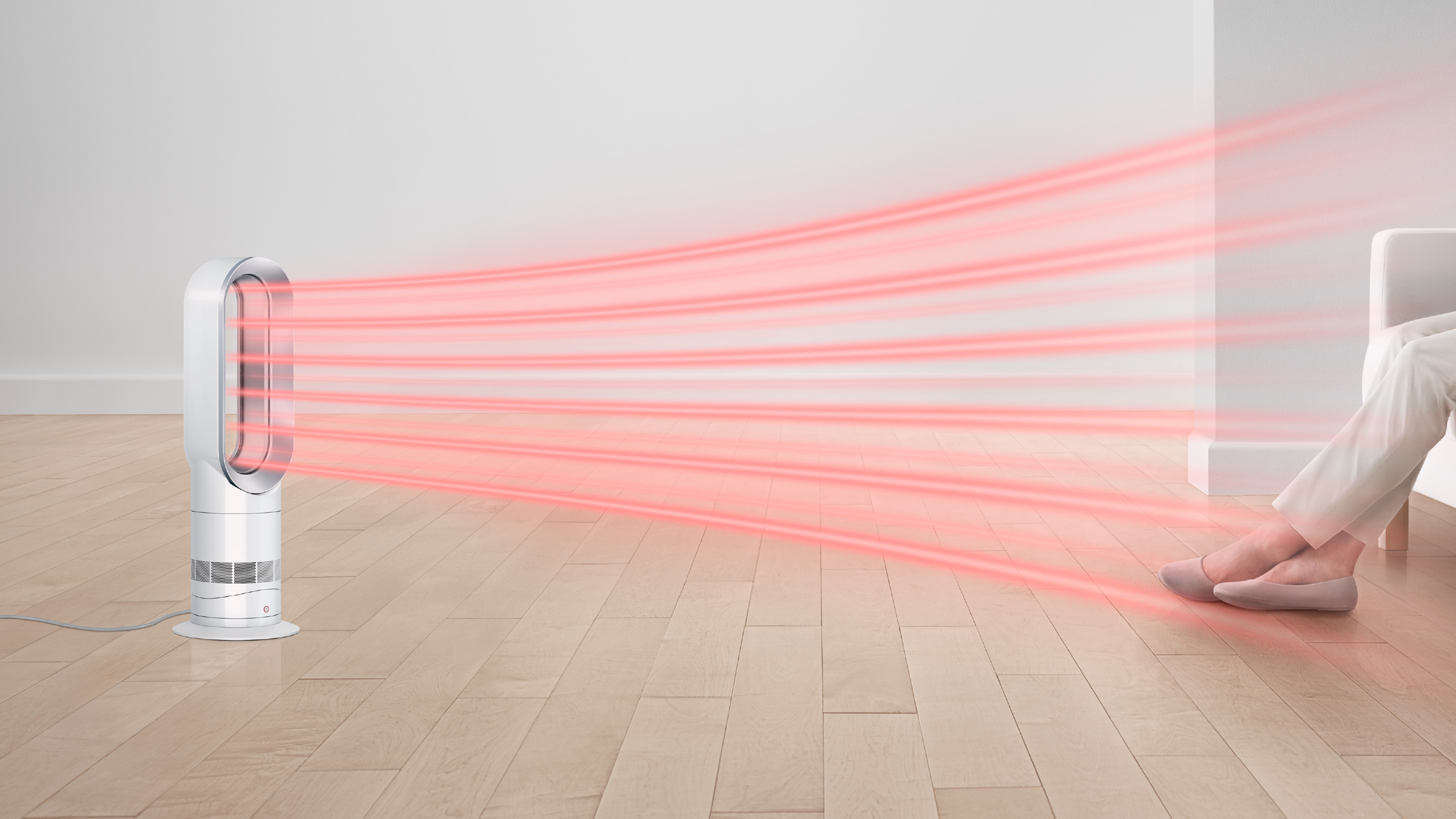 Dyson Hot+Cool AM09 - White/Nickel - Fan with Heating and Cooling