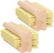 Merkloos / Sans marque 2x Houten nagelborstels - Bruin