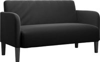 vidaXL Loveseat bank 109 cm fluweel zwart