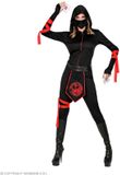Widmann Starlight Ninja - Dameskostuum - Maat M - Rood/Zwart