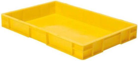 Euronorm 600x400x75 mm - standaard bodem & zijwanden gesloten - grijs