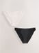 Next - Dames - Set van 2 slips met borduursels - Zwart