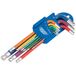 Draper 66132 metrisch gekleurd zeshoek en bal einde 9 sleutels Set