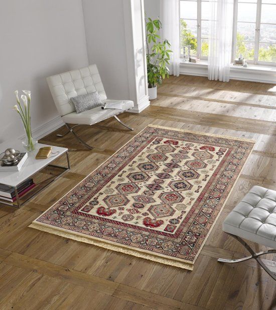 Mint rugs Klassiek Vloerkleed Viskose - Gala Crème 160 x 230 cm
