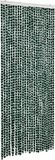 vidaXL Vliegengordijn 100x200 cm Chenille Groen en Wit