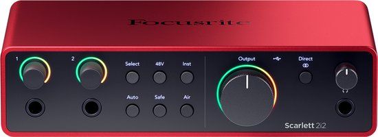 Focusrite Scarlett 2i2 4th gen audio interface - Zwart kopen