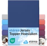 etérea Himmlische Qualität etérea Topper Jersey Hoeslaken 140x200 - 160x200 cm Oekotex Made in Green - 100% katoen - Zee