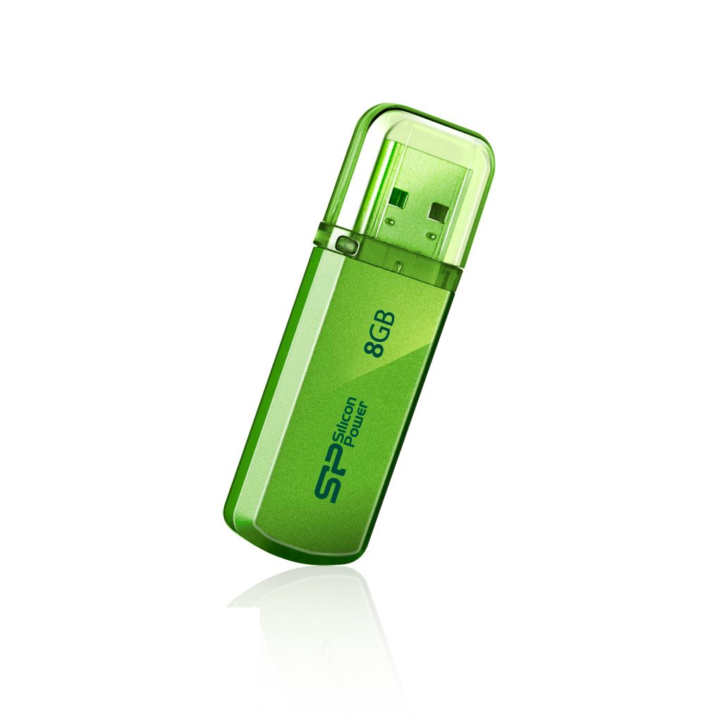 Silicon Power Helios 101 USB Stick - 8GB - Groen