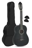 Navarrez NV12 klassieke gitaar 4/4 zwart incl. Gig Bag, plectrums