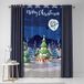 Bedlam - Kerstgordijn 138 x 214 cm (b x l) - oogje - Glow in the Dark Gordijn voor Kerstmis