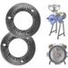 YUDO Meules De Rechange Pour Moulin À Grains Électrique, 2 Pièces En Fonte, Compatibles Gm-001/002/003, Pour Maïs Et Épices, Usage Sec.