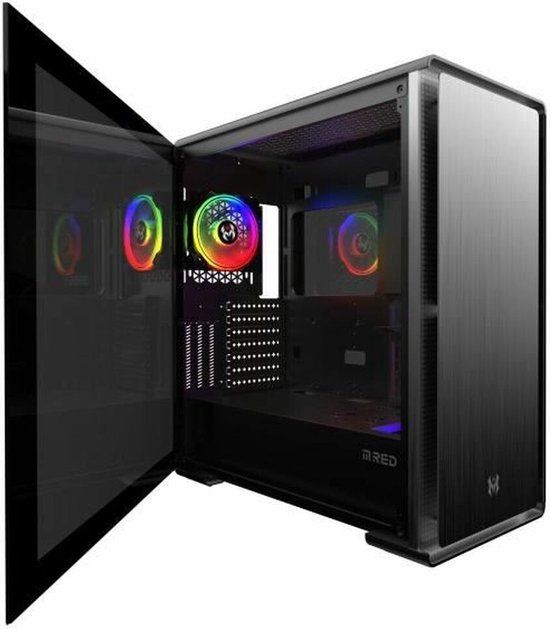 M-RED Iron Glass ATX Semi-tower Box