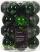Decoris Boules de Noël - 50 pièces - 6 cm - Plastique - Vert foncé