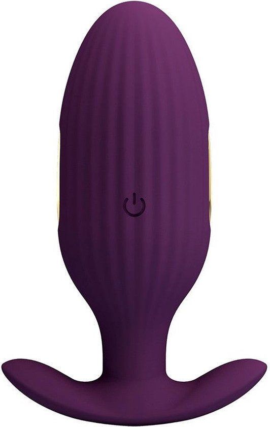 Pretty Love Jefferson Vibrerende E-stim Buttplug Met App Control Electroshock Paars