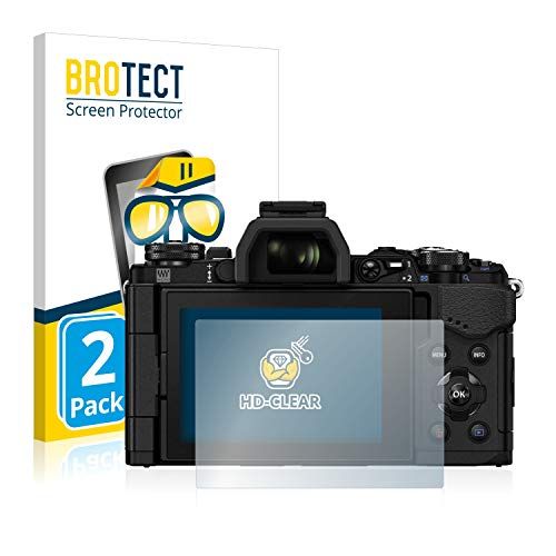 brotect 2x Screen protector compatibel met Olympus OM-D E-M5 Mark II - transparant