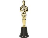 Bristol Novelty Ltd Filmster award beeldje - goud - 22 cm - Hollywood thema film trofee