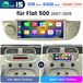 Junsun FIAT 500 (2007-2015) Carplay 6.86" Android 15 Autoradio met GPS, Wi-Fi, RDS, DSP, DAB+, Bluetooth, Stuurwielbediening en USB. 2GB RAM + 64GB Opslag. Wit