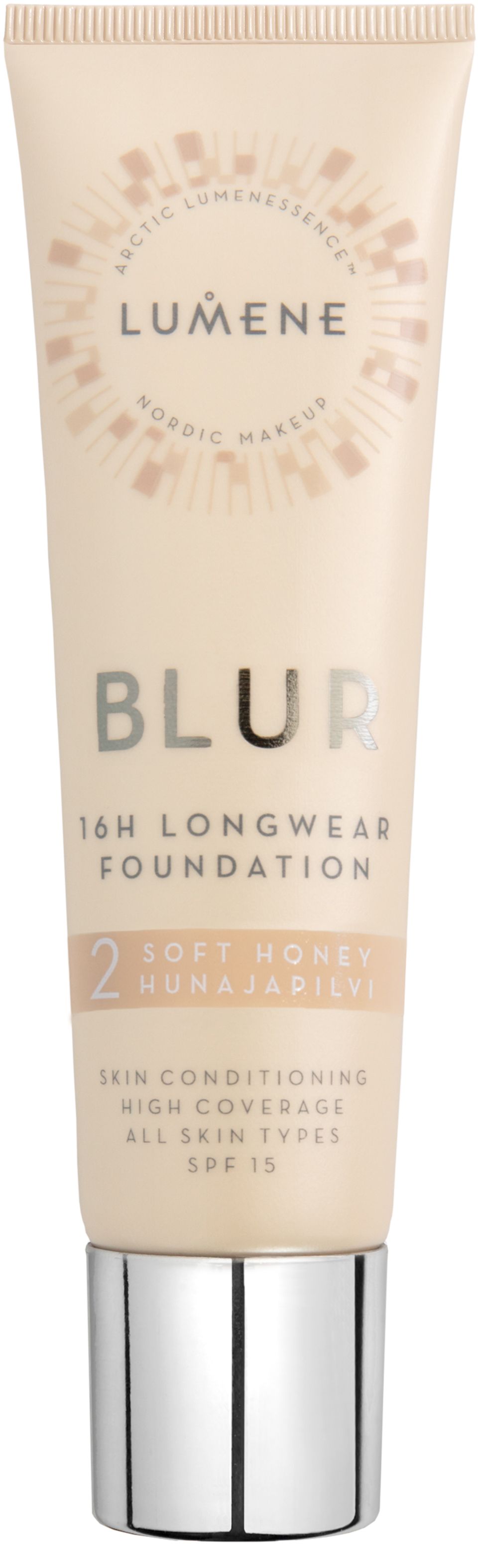 Lumene Blur 16h Longwear Foundation Spf15 Wygładzający Podkład Do Twarzy 2 Soft Honey 30ml