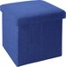 Intirilife Pouf pliant 30x30x30 cm en BLEU OCÉAN