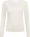 Hunkemöller Top Jersey Lace Wit Lange Mouw Vrouwen L Effen Viscose 45%