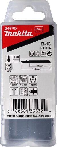 Makita B-07705 T 111 C Decoupeerzaagblad voor Hout & Kunststof