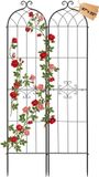 VEVOR Klimrek, 220x52,5 cm, 2-Pack, Staal, Klimsteun, Tuinrek