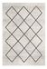 Geweven andiamo Geweven tapijt Bolonia ornament patroon loper modern polypropyleen Öko-Tex 100 tapijt in crème-grijs, 60 cm x 110 cm