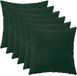 vidaXL - Kussensloop - 6 stuks - HEERLEN - Donkergroen - 50 x 50 cm - Fluweel