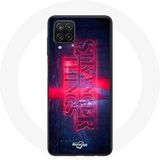 Maniacase Hoesje voor Samsung Galaxy A42 5G Stranger Things Transparant Logo Seizoen 4 Trailer 2022