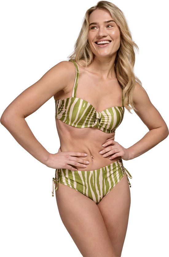 ten Cate Beach Ten Cate Bikini Top Twisted Buckle Zebra Green Dames 75C