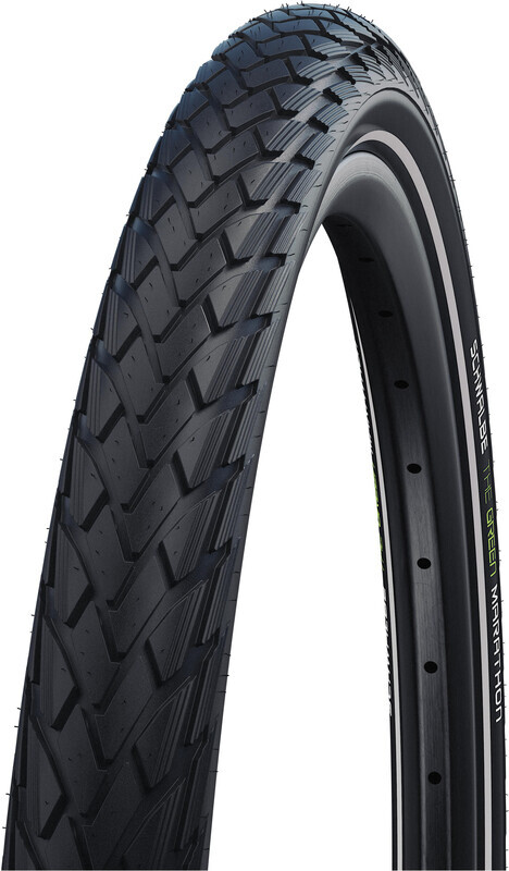 SCHWALBE SCHWALBE Marathon Performance Clincher Tyre 28x2.15" GreenGuard SnakeSkin Reflex Addix Eco, zwart