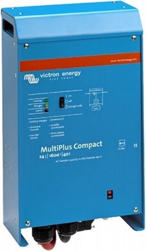 Victron MultiPlus omvormer / acculader 24V / 1600 / 40 - Blauw