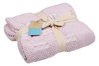 Homemania bb11003 Plaid en dekens van 100% katoen, roos, eenpersoonsbed, 90 x 90 x 0,1 cm