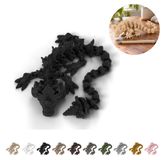 Dragon flexi articulé, longueur 17,2 cm, figurine d'automne PLA – Noir